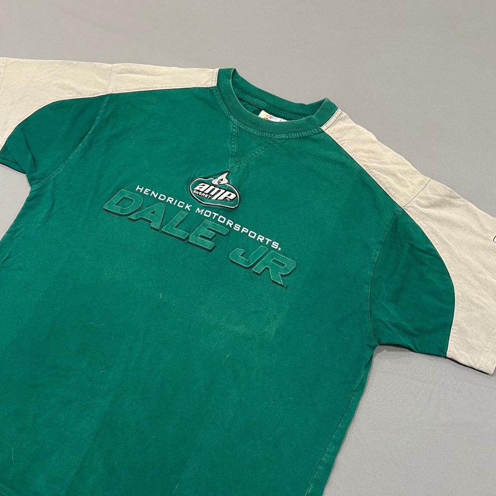 NASCAR Dale Earnhardt Jr Hendrick Motorsports Amp Energy T-Shirt Green Mens L